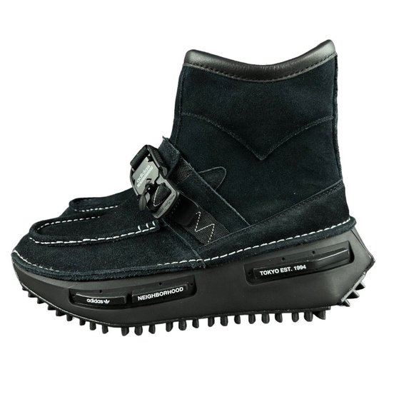 Adidas NMD_S1 Neighborhood Black White Suede Boots ID1708 Men's Size 9.5 - Picture 3 of 10